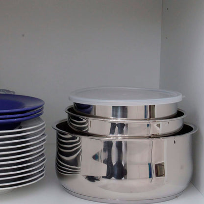 Batería De Cocina Acero Inoxidable 24 Piezas, Inducción, Asa Extraíble, Tapas Inox, Apilable Callaway Frankfurt, Acero Inoxidable_4
