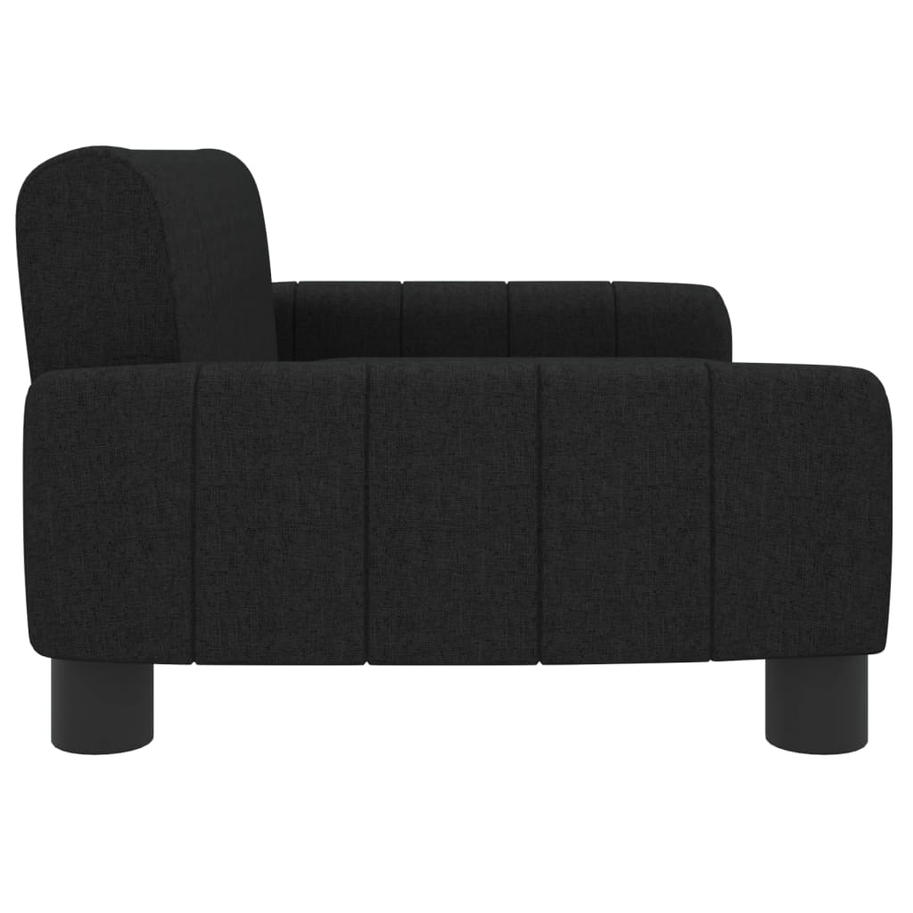 Cama Para Perros De Tela Negra 70x45x30 Cm / Vetonek_1