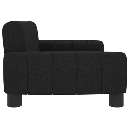 Cama Para Perros De Tela Negra 70x45x30 Cm / Vetonek_1