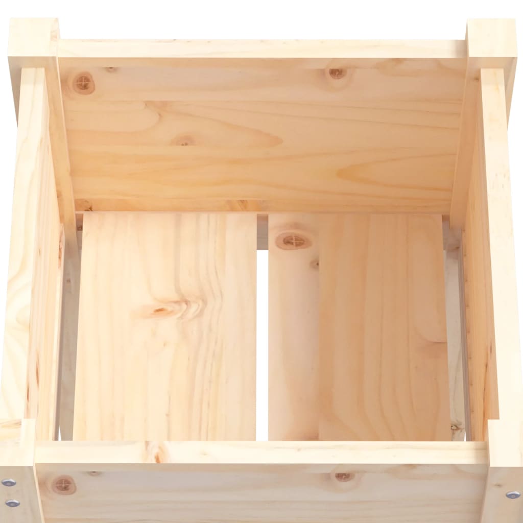 Jardineras 2 Uds Madera Maciza De Pino 50x50x70 Cm_5