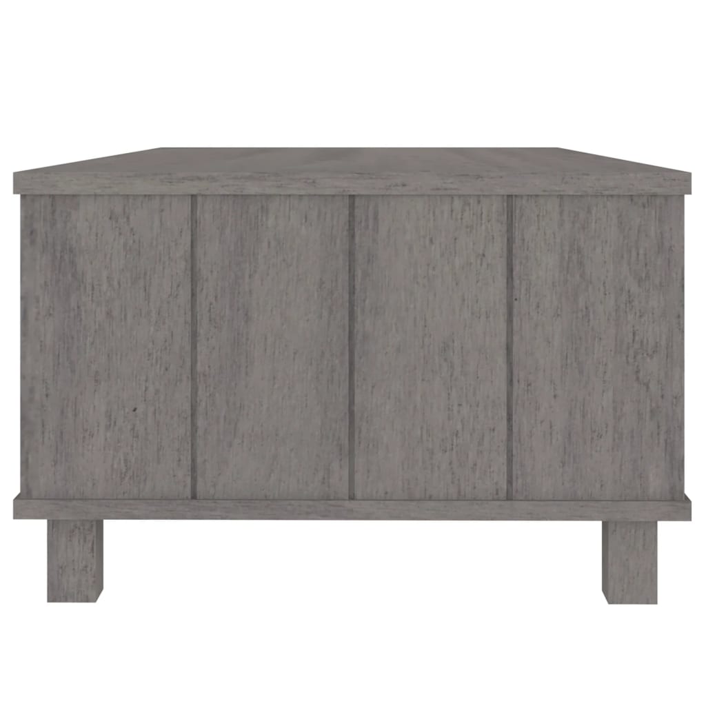 Mesa De Centro Hamar Madera Maciza Pino Gris Claro 100x55x35 Cm_4