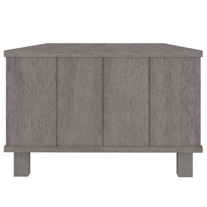 Mesa De Centro Hamar Madera Maciza Pino Gris Claro 100x55x35 Cm_4