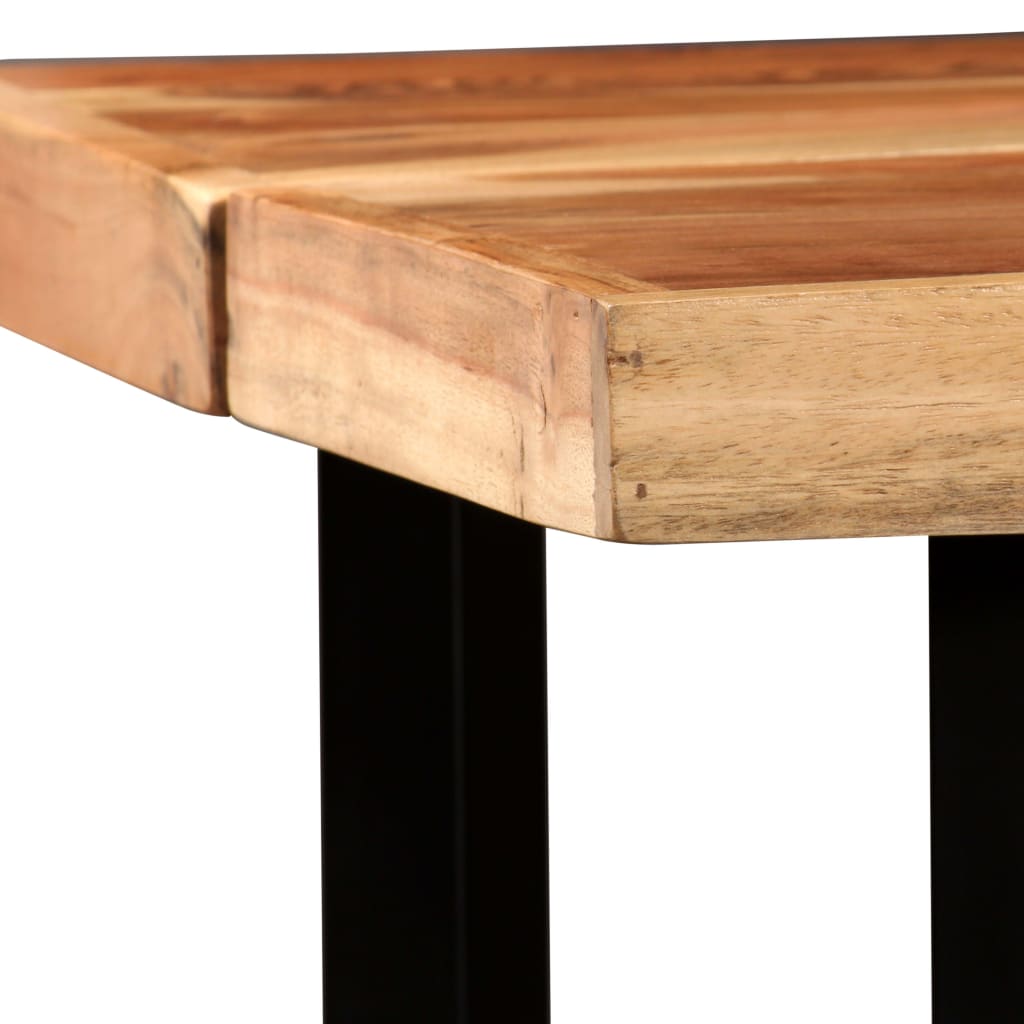 Mesa De Bar De Madera Maciza De Acacia 150x70x107 Cm_2