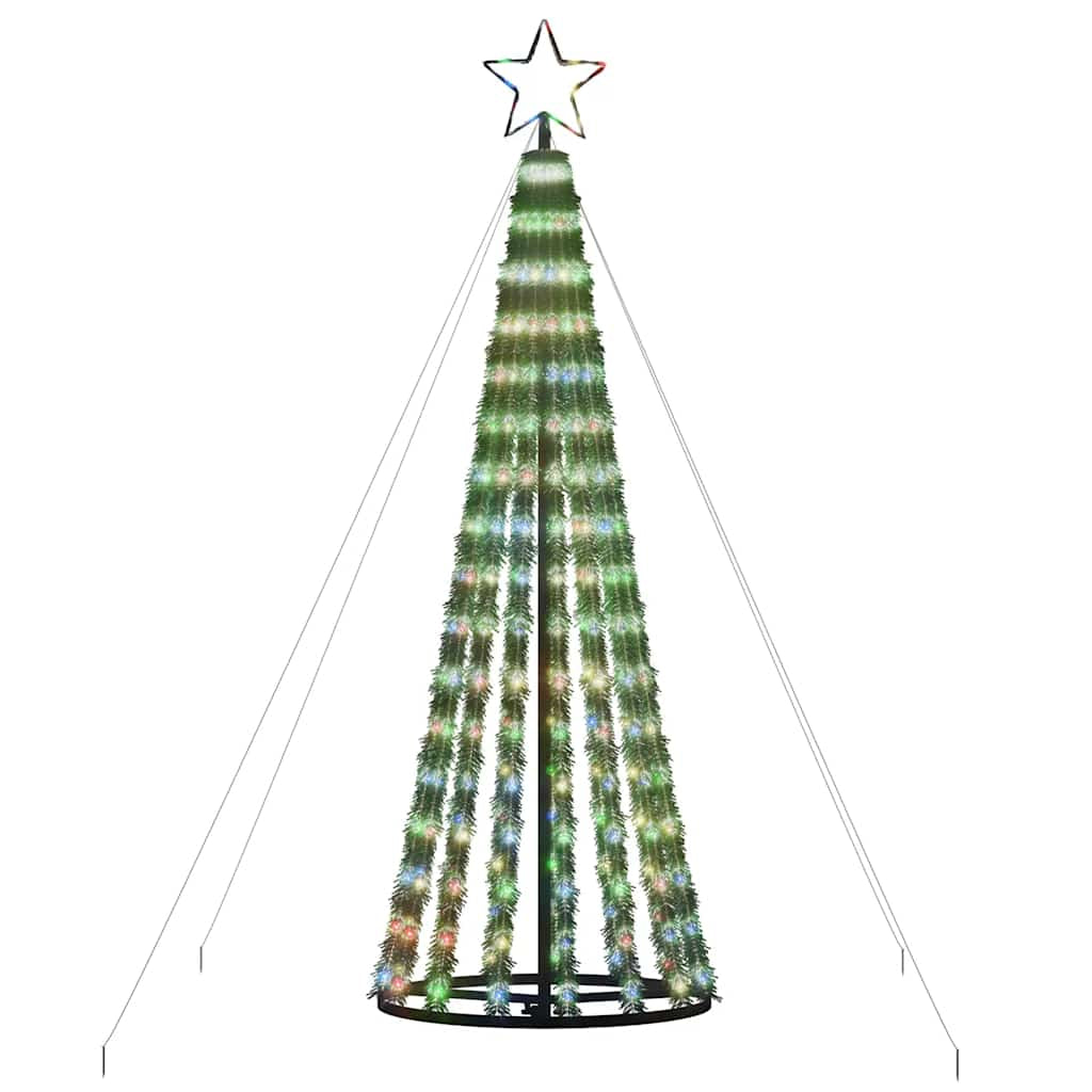 Vidaxl Árbol De Navidad Led 275 Leds De Colores 180 Cm_3
