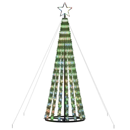 Vidaxl Árbol De Navidad Led 275 Leds De Colores 180 Cm_3