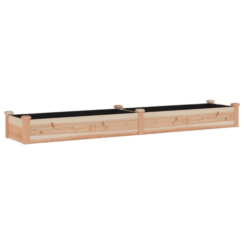 Jardinera Arriate Con Forro Madera Maciza Abeto 240x45x25 Cm_0