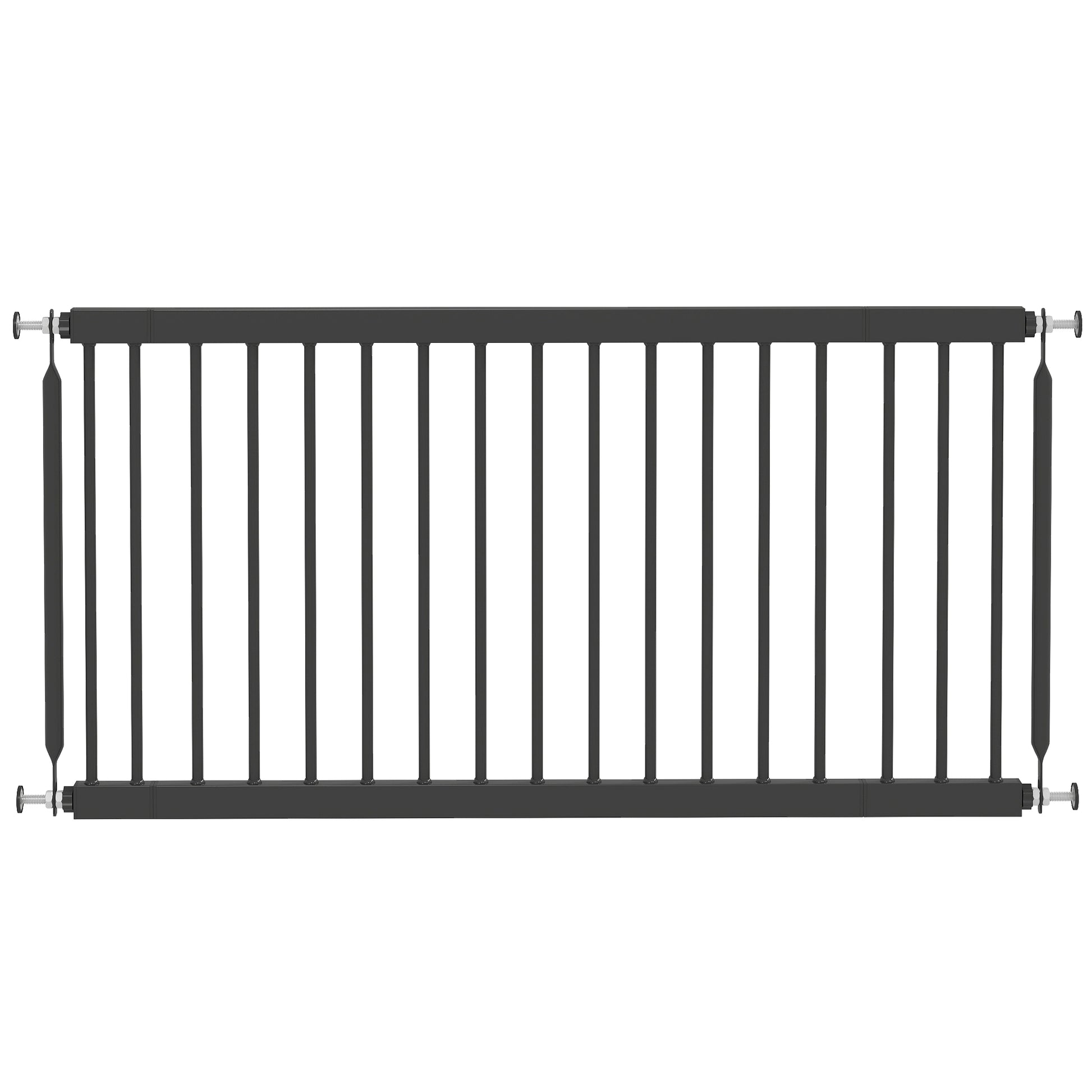 Pawhut Barrera De Seguridad Para Perros Pequeños Extensible 67-93,5 Cm Negro_0