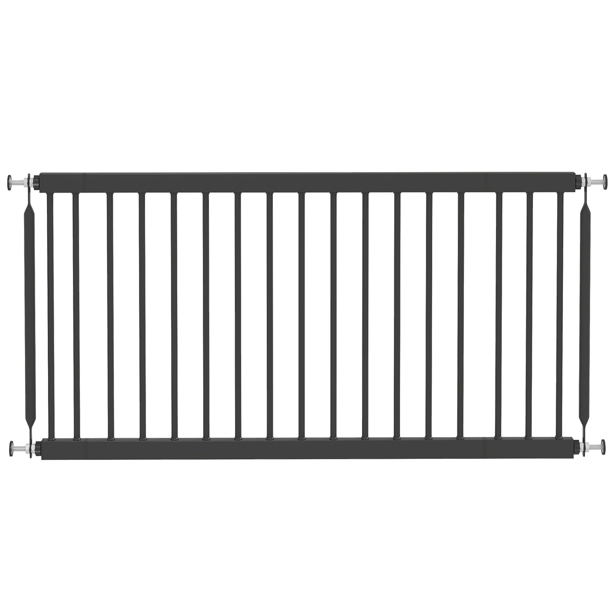 Pawhut Barrera De Seguridad Para Perros Pequeños Extensible 67-93,5 Cm Negro_0