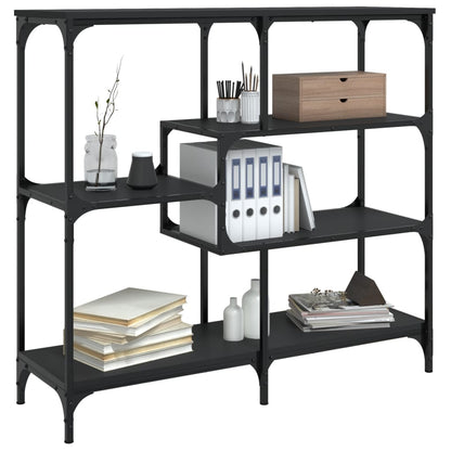 Mesa Consola Madera Contrachapada Negro 103x32x95 Cm_1