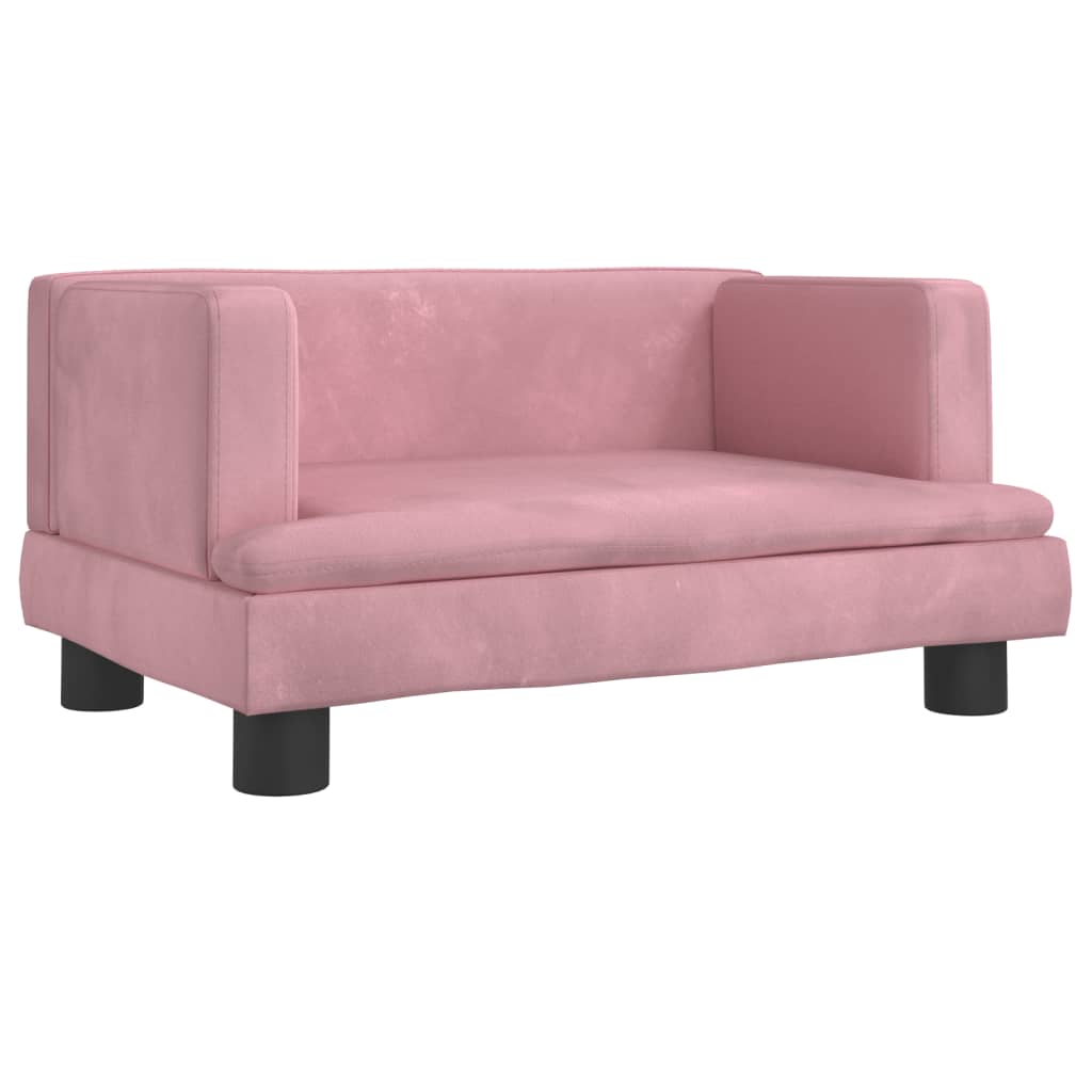 Cama Para Perros De Terciopelo Rosa 60x40x30 Cm / Vetonek_2