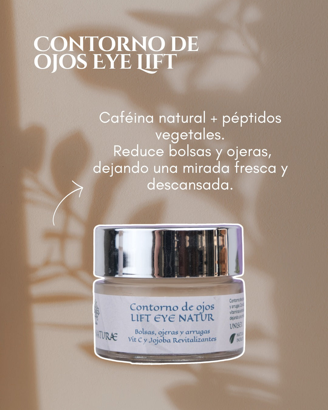 Contorno De Ojos Drenante Lifting Cafeina Peptidos Sylna Naturae 15 Ml_3