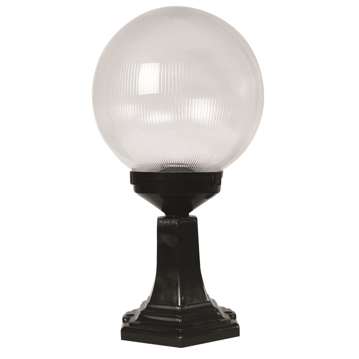 Aplique De Pared Para Exterior, Abs , Negro, 25x25x47, Casquillo E 27 Max 60 W_0