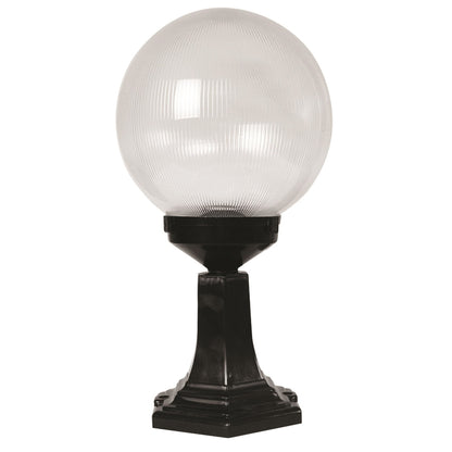 Aplique De Pared Para Exterior, Abs , Negro, 25x25x47, Casquillo E 27 Max 60 W_0