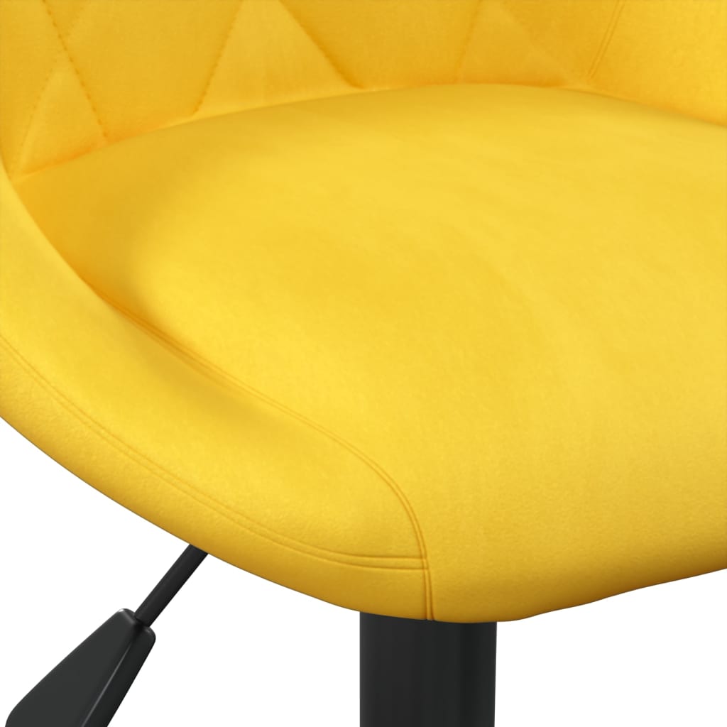 Taburete De Cocina De Terciopelo Amarillo Mostaza_5