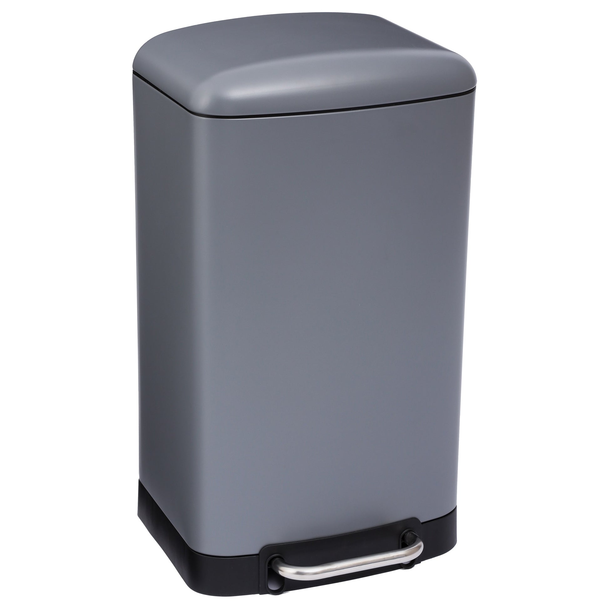 Papelera / Cubo De Basura / Contenedor De Residuos Con Pedal Antracita 30l Ariane_0