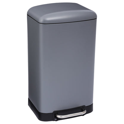 Papelera / Cubo De Basura / Contenedor De Residuos Con Pedal Antracita 30l Ariane_0