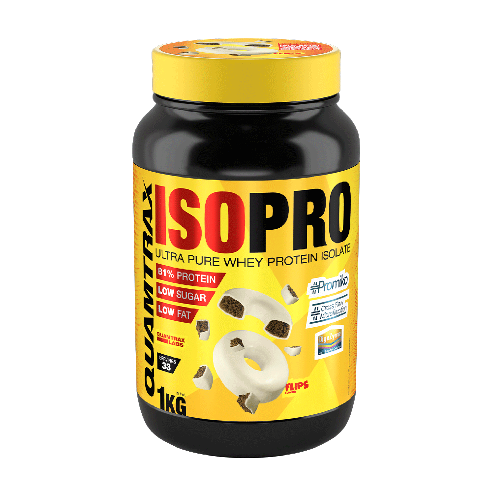 Isopro Cfm - 1kg - Chocolate Blanco Con Choco Rings - Proteína De Aislado De Suero Isolate - Quamtrax_0