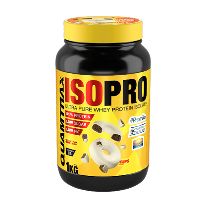 Isopro Cfm - 1kg - Chocolate Blanco Con Choco Rings - Proteína De Aislado De Suero Isolate - Quamtrax_0