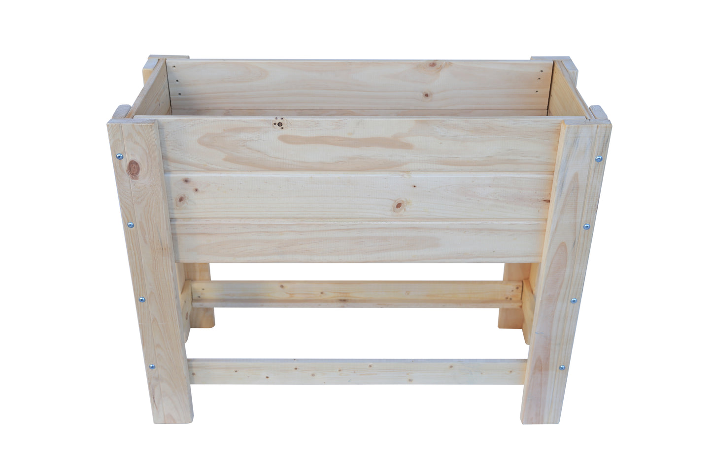 Mesa De Cultivo la Huertezuela De Madera Natural 98,5 X 39 X 79,5 80l + Bolsa Geotextil, Huerto Urbano Para Interior..