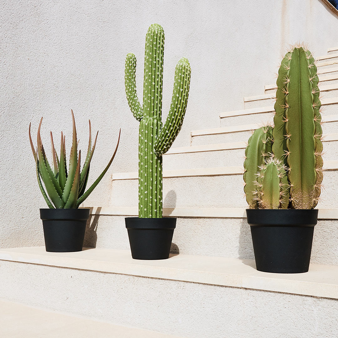 Cactus Artificial Aloe - Decoración Natural Y Sin Mantenimiento 0.81 M / Multicolor_0