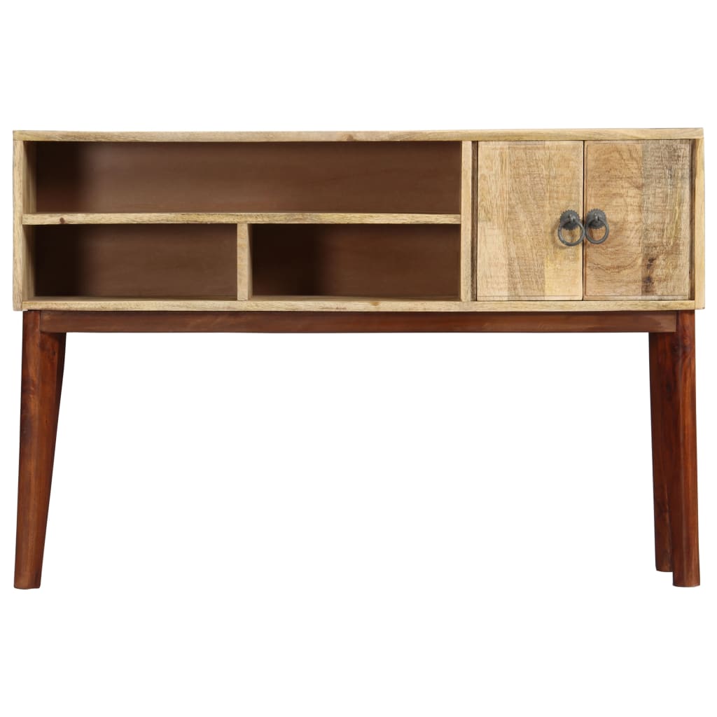 Mesa Consola De Madera Maciza De Mango Rugosa 115x30x76 Cm_0