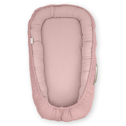 Cuna Nido Colecho Bebe Muselina Rosa