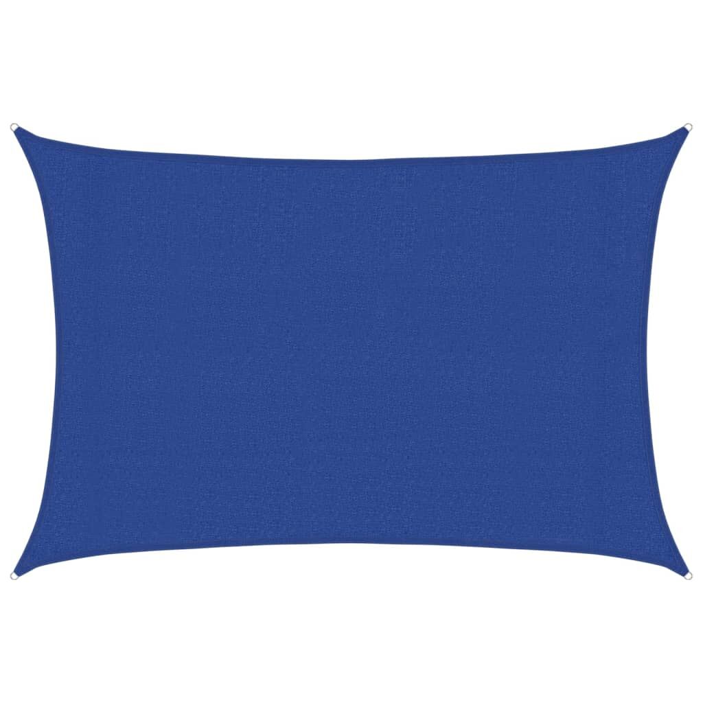 Vidaxl Toldo De Vela Rectangular Hdpe Azul 160 G/m² 3x5 M_0