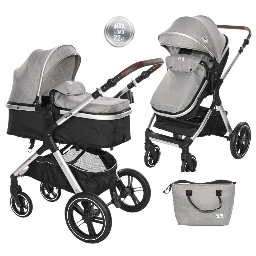 Carrito De Bebé Dúo Convertible Viola Hasta 22 Kg Opaline Grey_0