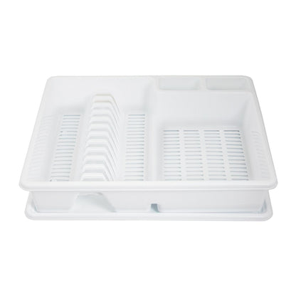 Escurre Platos Rectangular Con Bandeja Anti Goteo Plástico 49x39x10 (alt.) Cm.