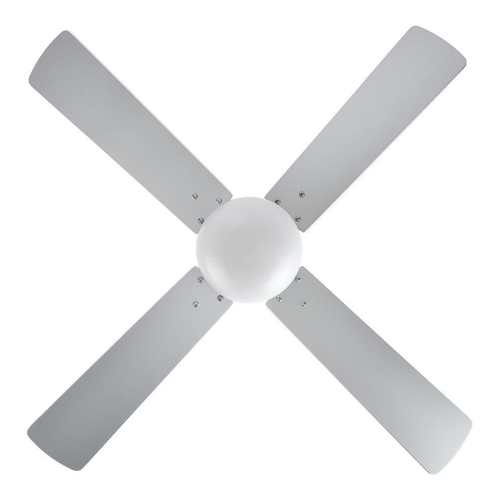 Ventilador Dc Sofia 2xe27 Niquel 4 Aspas Rev.haya/plata 40x107d C/remoto Temporizador_2