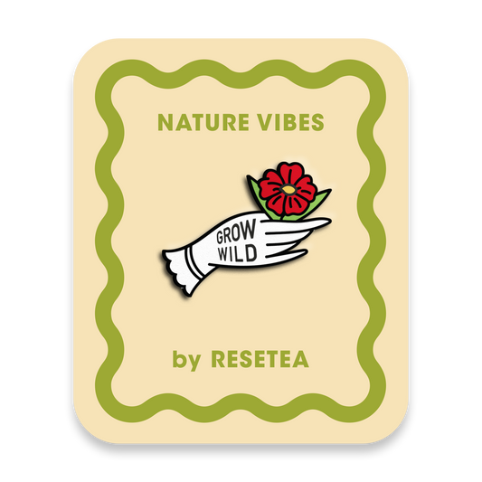 Pin Grow Wild - Accesorio Moderno y Original para Chaquetas, Mochilas y Bolsos - Nature Vibes_0