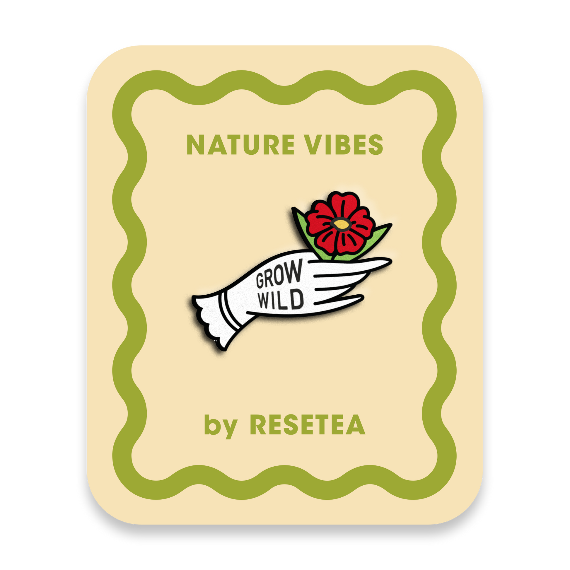 Grow Wild Pin | Accesorio Moderno Y Original Para Chaquetas, Mochilas Y Bolsos_0