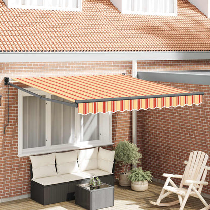 Toldo Retráctil Amarillo Y Naranja 300 X 250 Cm_1