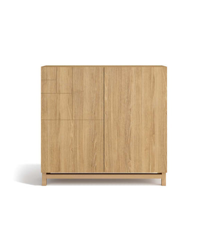 Zapatero 2 Puertas Modelo 513 Acabado Roble Oscuro, 90x90x27 (alto X Ancho X Fondo)_0