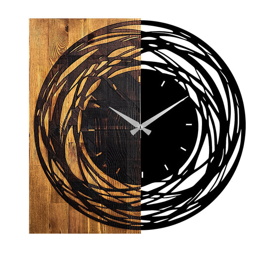 Reloj De Pared Madera Rotaciones