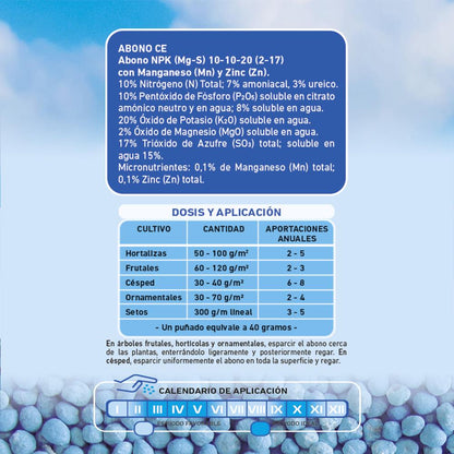 Abono polivalente azul nitroflower Flower 2,5 kg