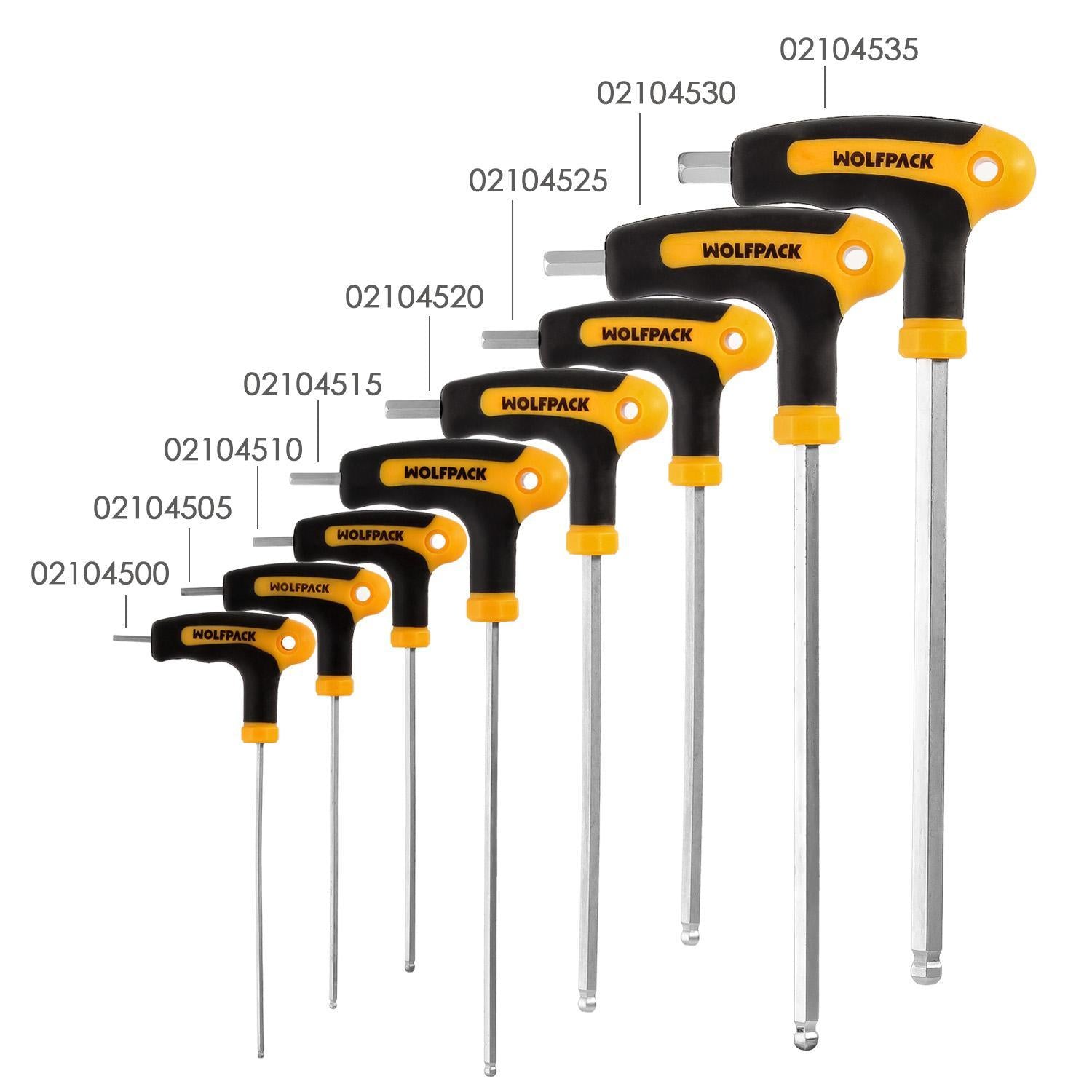 Llave Allen Con Bola Mango Bimaterial Soft Touch Forma T 10,0 Mm. Acero Cromo Vanadio, Destornillador Allen, Llave Hexagonal_2