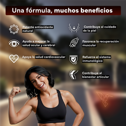 Astaxantina Con Coq10 Sevens Nutrition. Antioxidante Para Energía Y Piel Sana.