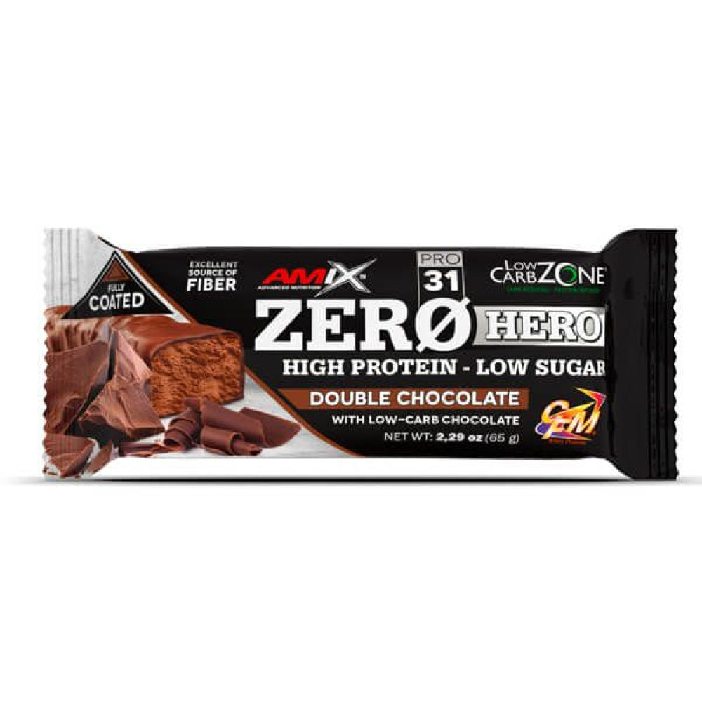 Zero Hero 31% Protein Bar 65 Gr 1 Ud Doble Chocolate_0