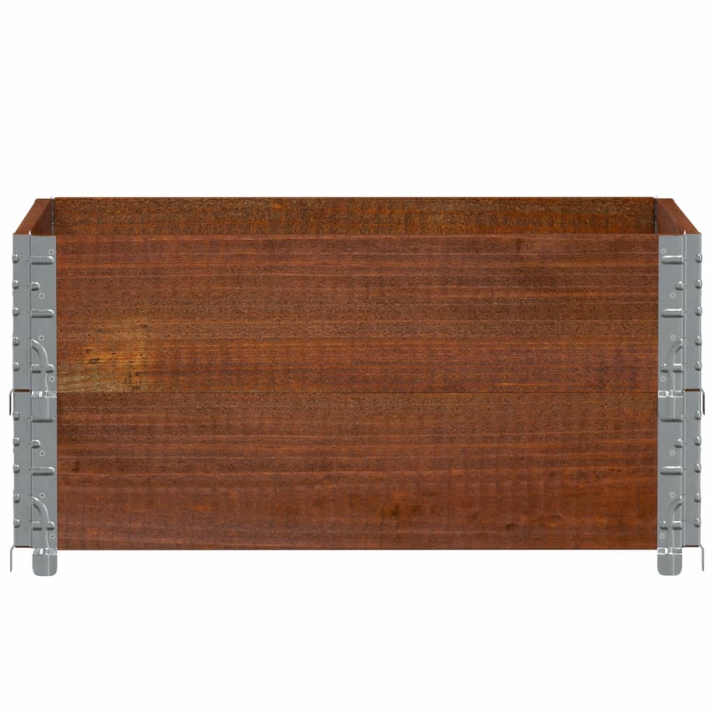 Jardinera De Madera Maciza De Pino Marrón 80x60 Cm_2