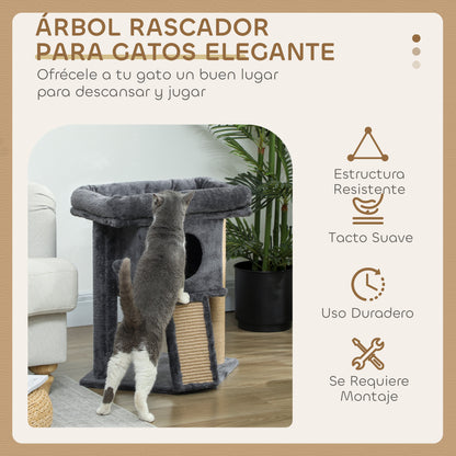 Pawhut Árbol Rascador Para Gatos Pequeños 57 Cm_3