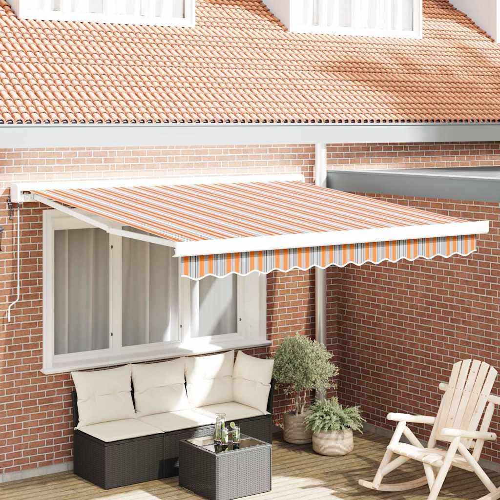 Toldo Retráctil Multicolor 300 X 250 X 165 Cm Tela Y Metal_1