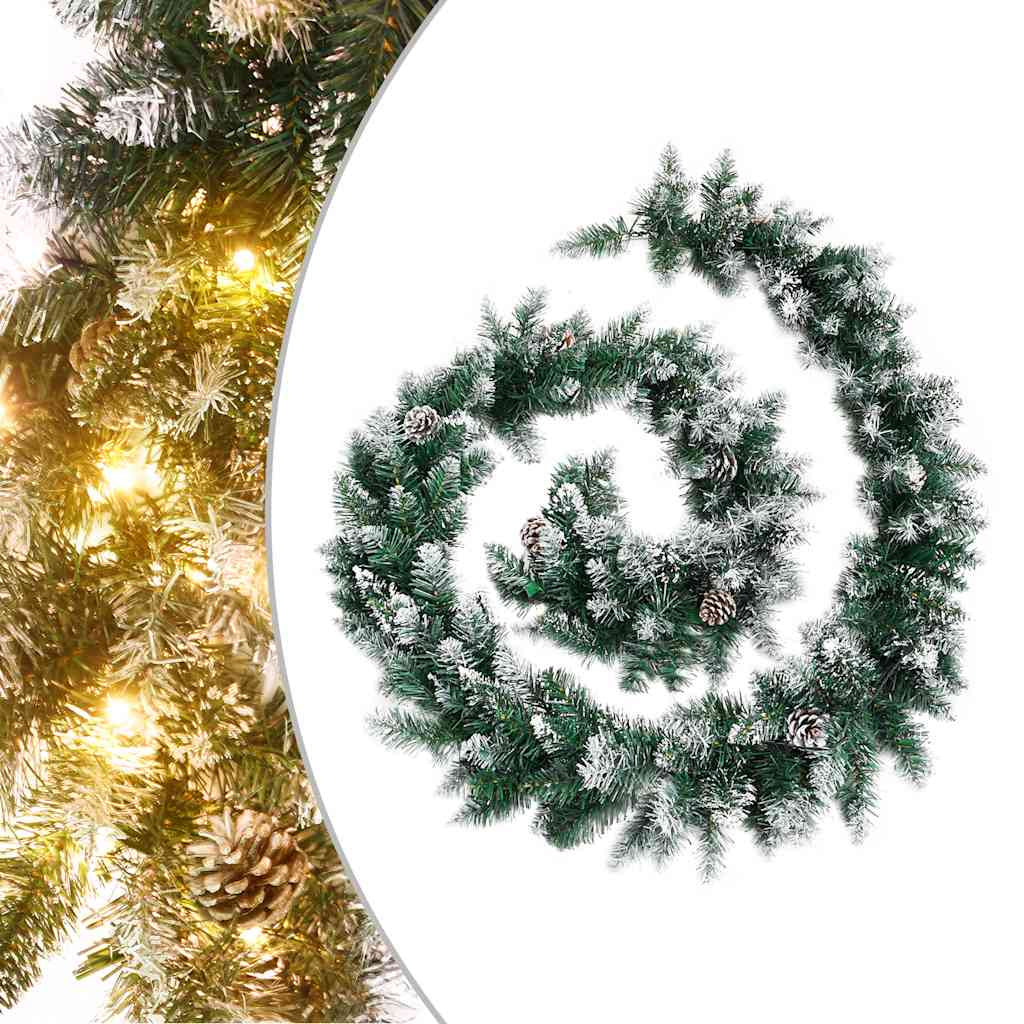 Vidaxl Guirnalda De Navidad Con Luces Led Pvc Verde 5,2 M_1