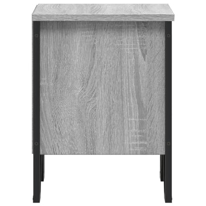 Mesitas De Noche 2 Uds Madera Ingeniería Gris Sonoma 40x30x40cm_4