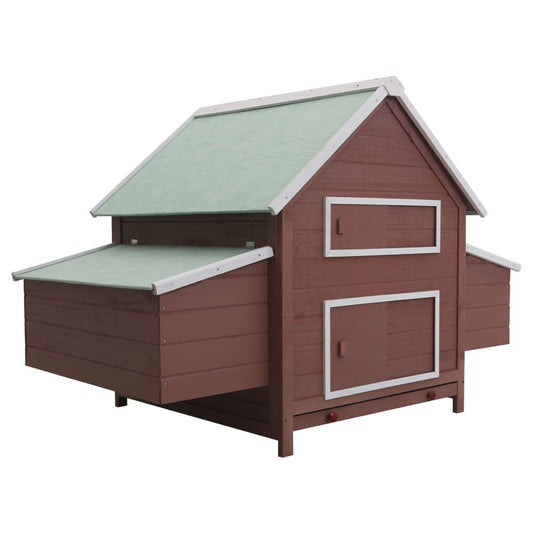 Vidaxl Gallinero De Madera Marrón 157x97x110 Cm_0
