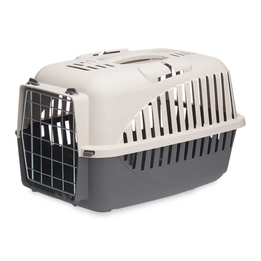 Transportín De Mascotas Portátil Antracita Ideal Para Perros Y Gatos 46.5x32x32cm_0