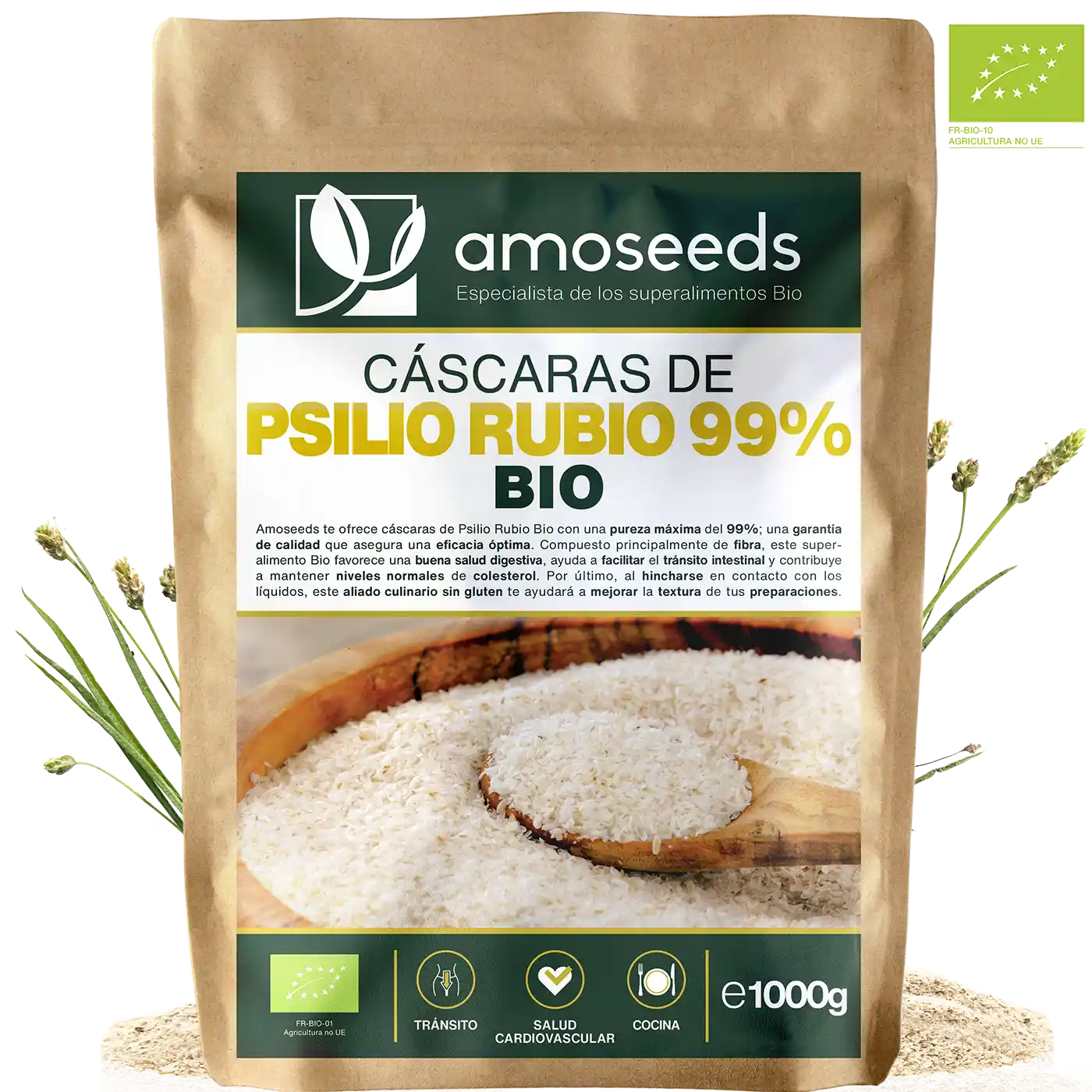 Cáscaras De Psilio Rubio Bio Pureza 99% 1kg_0