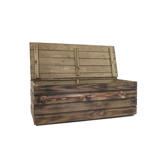 Baúl De Madera Takura Envejecida Con Estilo Japonés Vidahuerto 80x40x40 Cm._0