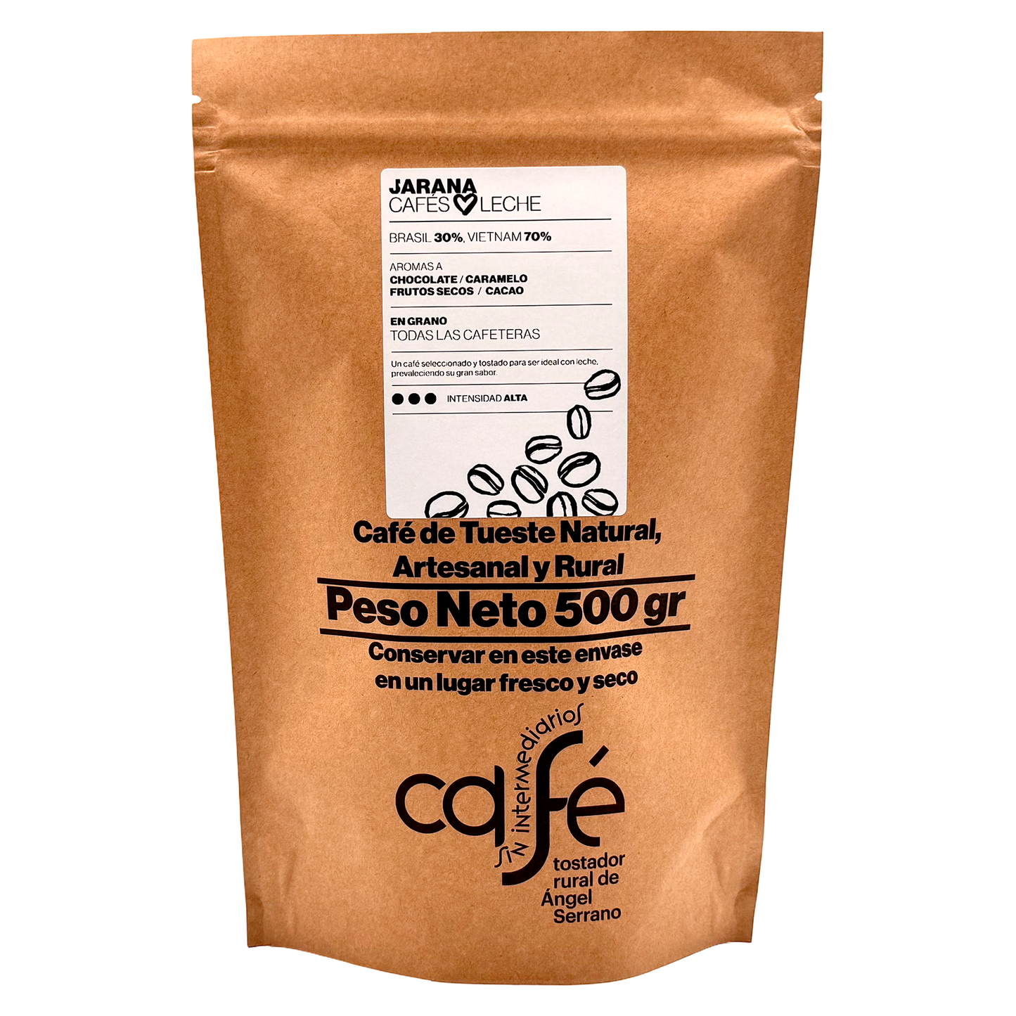Cafe Sin Intermediarios Café Vietnam Jarana En Grano 500 G_0