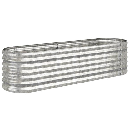 Jardinera Arriate Acero Galvanizado Plata 152x40x36 Cm_0